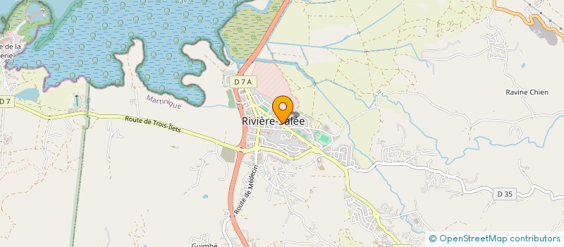 localisation de l'entreprise ANTILLES TOITURES CHARPENTES  RIVIERE-SALEE