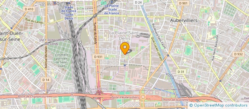 localisation de l'entreprise ANTILOPE  AUBERVILLIERS