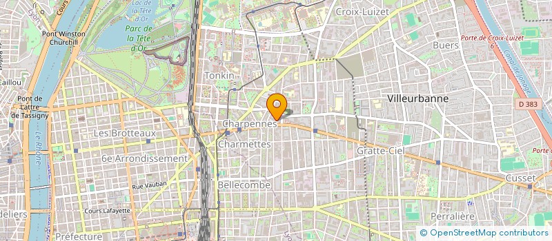 localisation de l'entreprise ANTILOPE à VILLEURBANNE