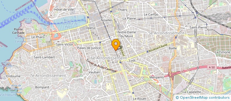 localisation de l'entreprise ANTIMA DIFFUSION SA à MARSEILLE