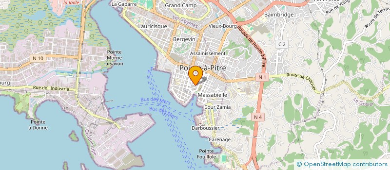 localisation de l'entreprise ANTIMEX SARL à POINTE-A-PITRE