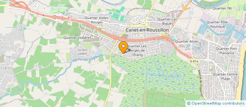 localisation de l'entreprise ANTIN  CANET-EN-ROUSSILLON