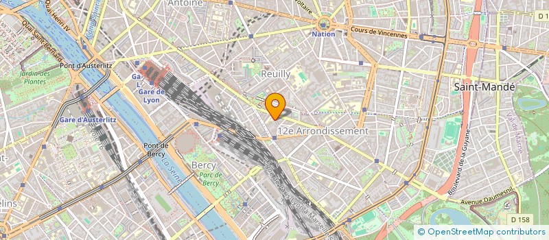 localisation de l'entreprise ANTIN SANTE à PARIS