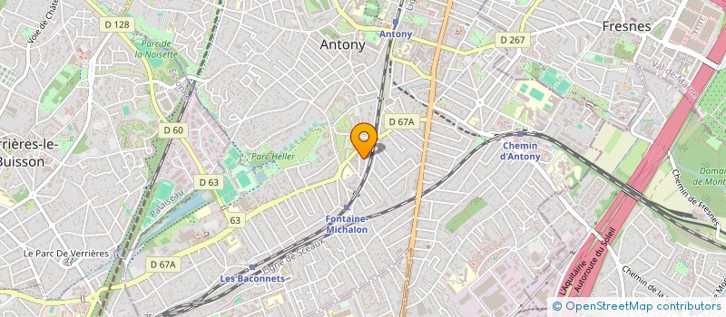 localisation de l'entreprise ANTINEA 70 à ANTONY