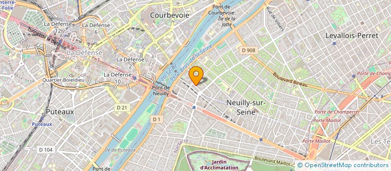 localisation de l'entreprise ANTINEA à NEUILLY-SUR-SEINE