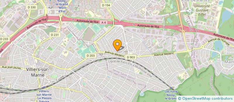 localisation de l'entreprise ANTINEA ACCUEIL &SERVICES  NOISY-LE-GRAND