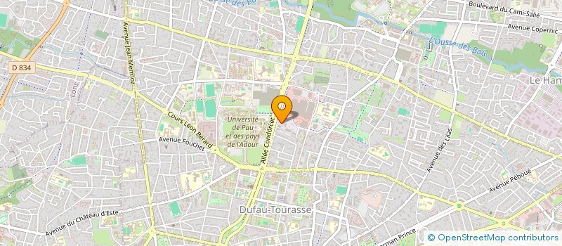 localisation de l'entreprise ANTINEA SA à PAU