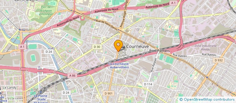 localisation de l'entreprise ANTIOCHE à LA COURNEUVE