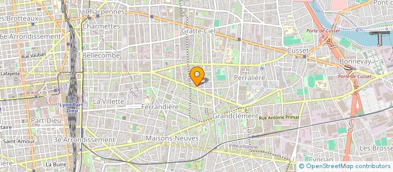 localisation de l'entreprise ANTIOS à VILLEURBANNE