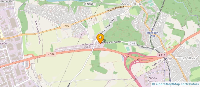 localisation de l'entreprise ANTIPHIL à MERY-SUR-OISE