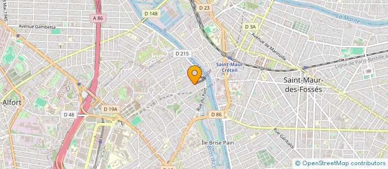 localisation de l'entreprise ANTIPODE AFA  CRETEIL