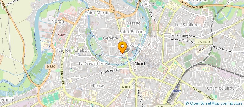 localisation de l'entreprise ANTIPODES  NIORT
