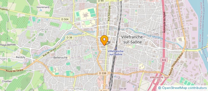 localisation de l'entreprise ANTIPODES à VILLEFRANCHE-SUR-SAONE