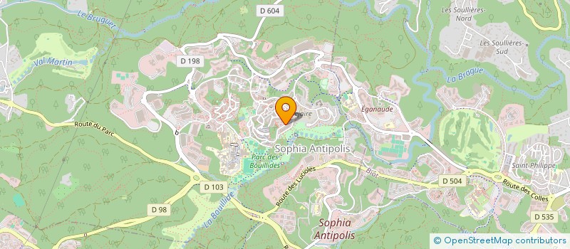 localisation de l'entreprise ANTIPOLIS SERRURERIE à VALBONNE