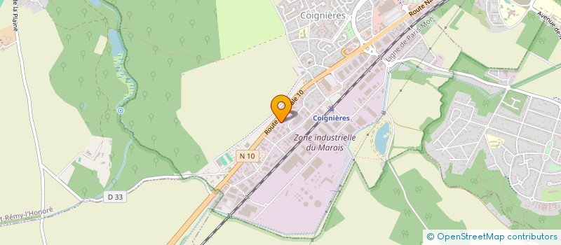 localisation de l'entreprise ANTIPOLLUTION INDUSTRIE RECHERCHE  COIGNIERES