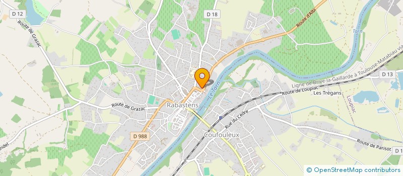 localisation de l'entreprise ANTIQUAIRES & ASSOCIES - OCCITANIE  RABASTENS