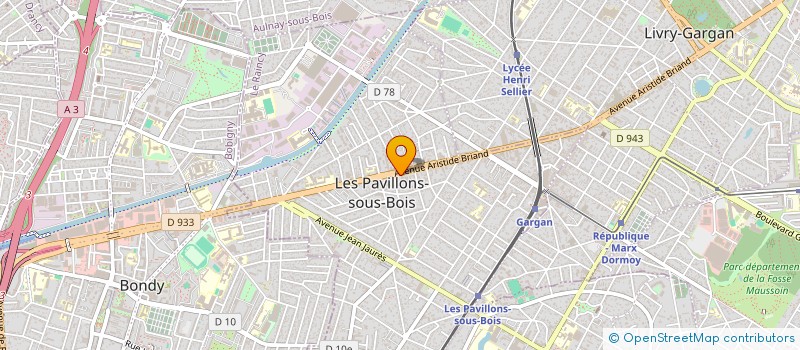 localisation de l'entreprise ANTIQUE DEMHILL  LES PAVILLONS-SOUS-BOIS