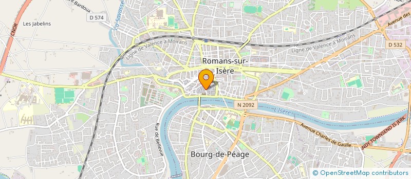 localisation de l'entreprise ANTIQUES à ROMANS-SUR-ISERE