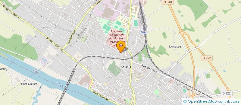 localisation de l'entreprise ANTIQUITE-BROCANTE LE TRESOR OUBLIE à GIEN