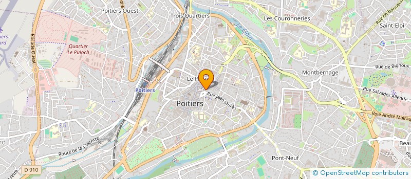 localisation de l'entreprise ANTIQUITE VENTE EXPERTISE CONSEIL à POITIERS