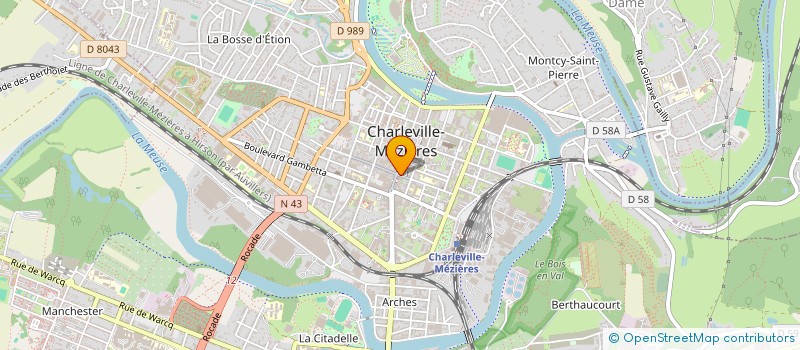 localisation de l'entreprise ANTIQUITES DE L'ARQUEBUSE à CHARLEVILLE-MEZIERES