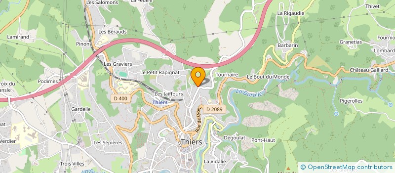 localisation de l'entreprise ANTIQUITES VANLANDUYT-GILLAIN  THIERS