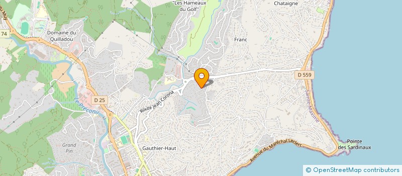 localisation de l'entreprise ANTITIA à SAINTE-MAXIME