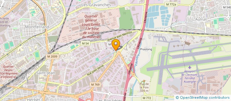 localisation de l'entreprise ANTO  CLERMONT-FERRAND