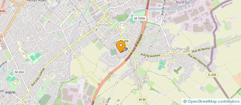 localisation de l'entreprise ANTO INFO  LYS-LEZ-LANNOY
