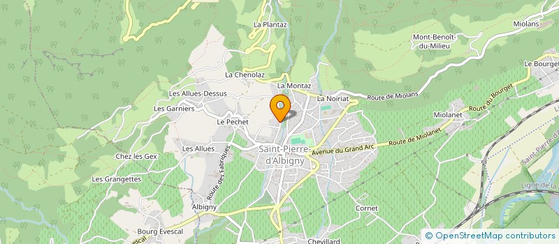 localisation de l'entreprise ANTO TP  SAINT-PIERRE-D'ALBIGNY