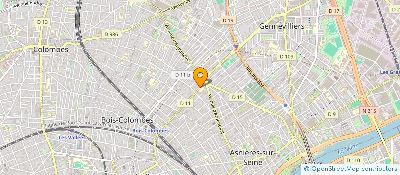 localisation de l'entreprise ANTOINE ARTISANS TCE  ASNIERES-SUR-SEINE