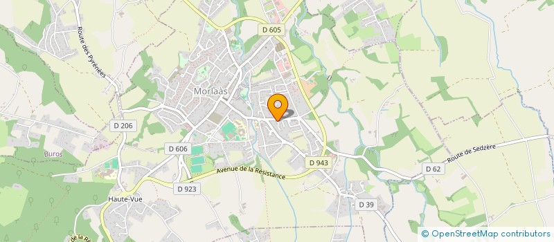 localisation de l'entreprise ANTOINE & ASSOCIES  MORLAAS