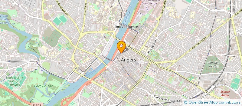 localisation de l'entreprise ANTOINE BEGUIN AVOCAT à ANGERS