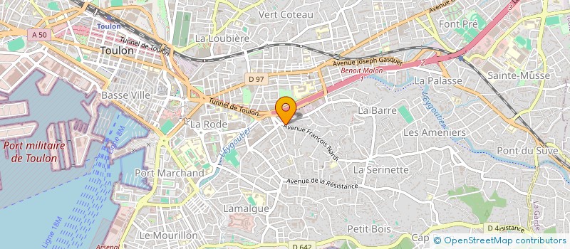 localisation de l'entreprise ANTOINE-BELAZOUZZ  TOULON