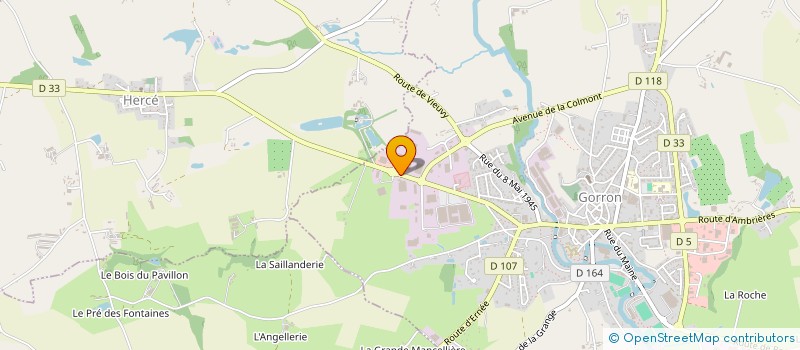 localisation de l'entreprise ANTOINE BELLIARD  GORRON