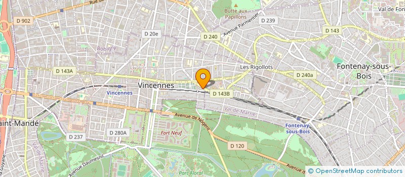 localisation de l'entreprise ANTOINE BORIN DATA CONSULTING à VINCENNES