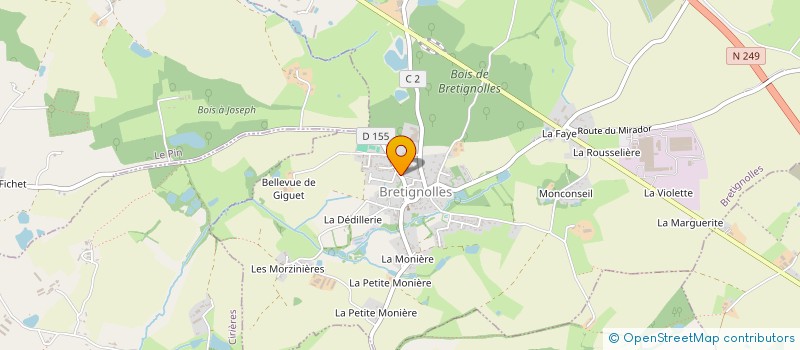 localisation de l'entreprise ANTOINE BOUCHENOIRE KOMPETITION  BRETIGNOLLES