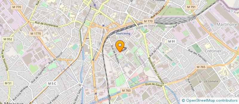 localisation de l'entreprise ANTOINE BOURDRON  TOURCOING