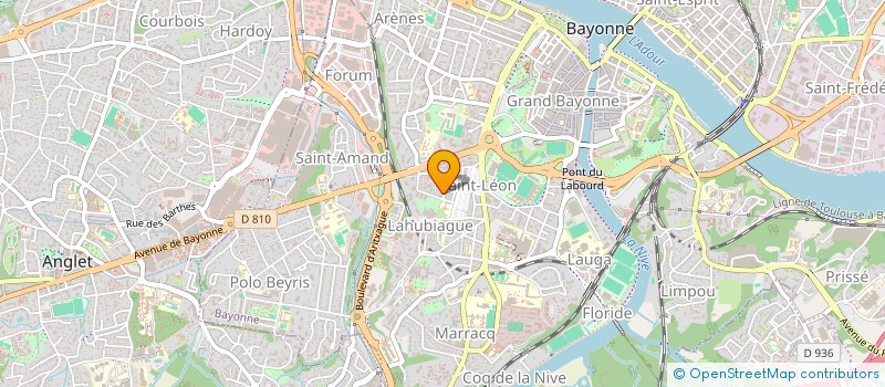 localisation de l'entreprise ANTOINE BROCA EXPERTISE ET CONSEIL à BAYONNE