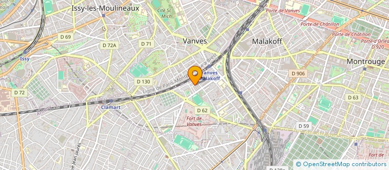 localisation de l'entreprise ANTOINE BRUNETTI HOLDING  MALAKOFF