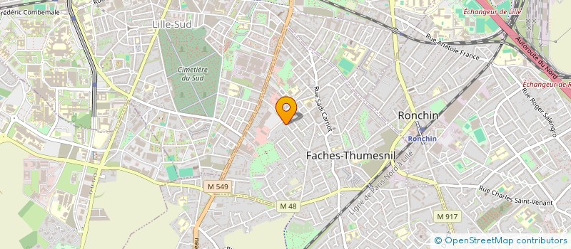 localisation de l'entreprise ANTOINE CAMAR à FACHES-THUMESNIL