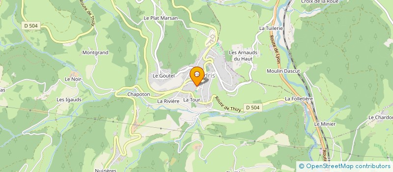 localisation de l'entreprise ANTOINE CARRELAGE  GRANDRIS