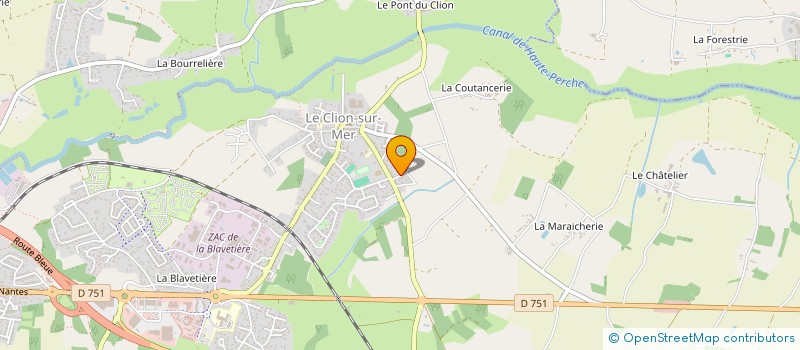 localisation de l'entreprise ANTOINE CATTEAU MACONNERIE à PORNIC