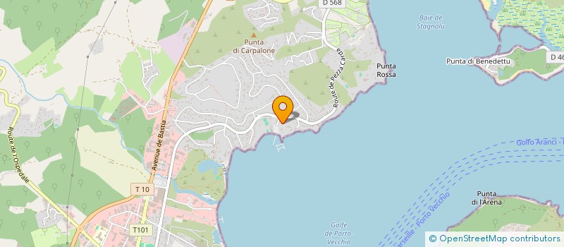 localisation de l'entreprise ANTOINE CESARI & FILS BATIMENT à PORTO-VECCHIO