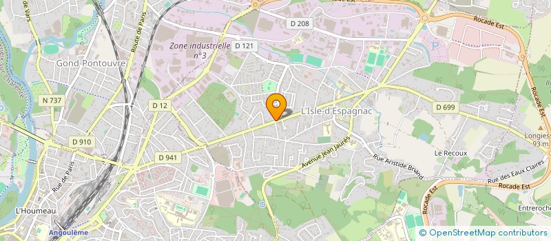 localisation de l'entreprise ANTOINE CHAUVEAU - CLEMENTINE BOYER - VINCENT TARDIEU  L'ISLE-D'ESPAGNAC