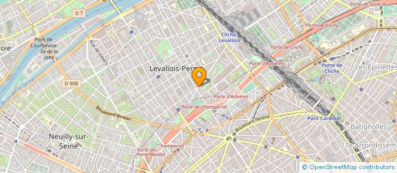 localisation de l'entreprise ANTOINE COIFFURE à LEVALLOIS-PERRET