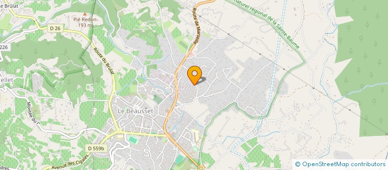localisation de l'entreprise ANTOINE CONSTRUCTION à LE BEAUSSET