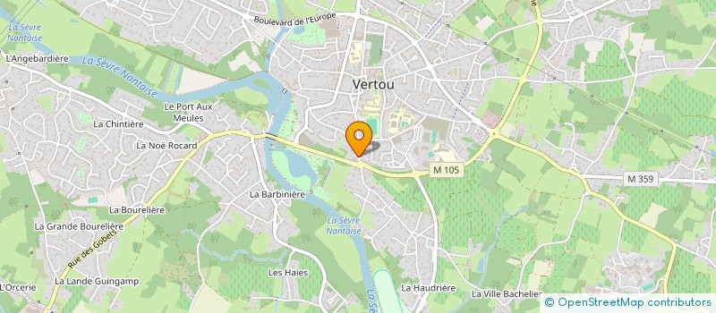 localisation de l'entreprise ANTOINE DABIREAU à VERTOU