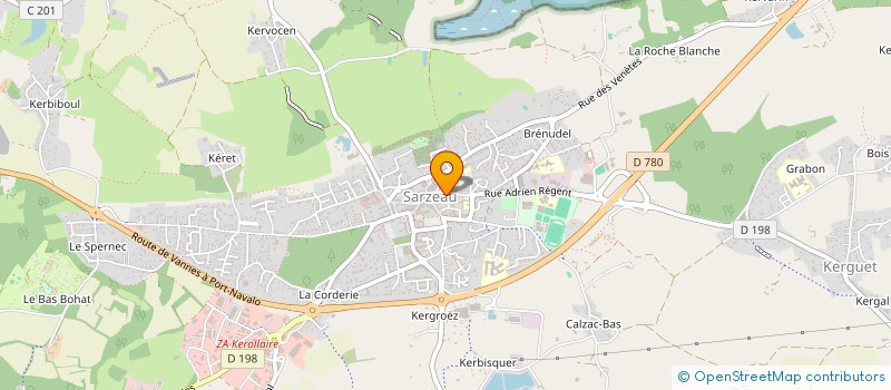 localisation de l'entreprise ANTOINE DE BRIDIERS  SARZEAU