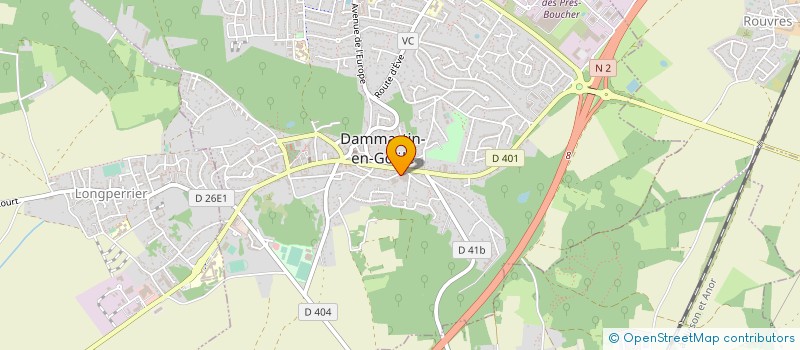localisation de l'entreprise ANTOINE DE CHABANNES à DAMMARTIN-EN-GOELE